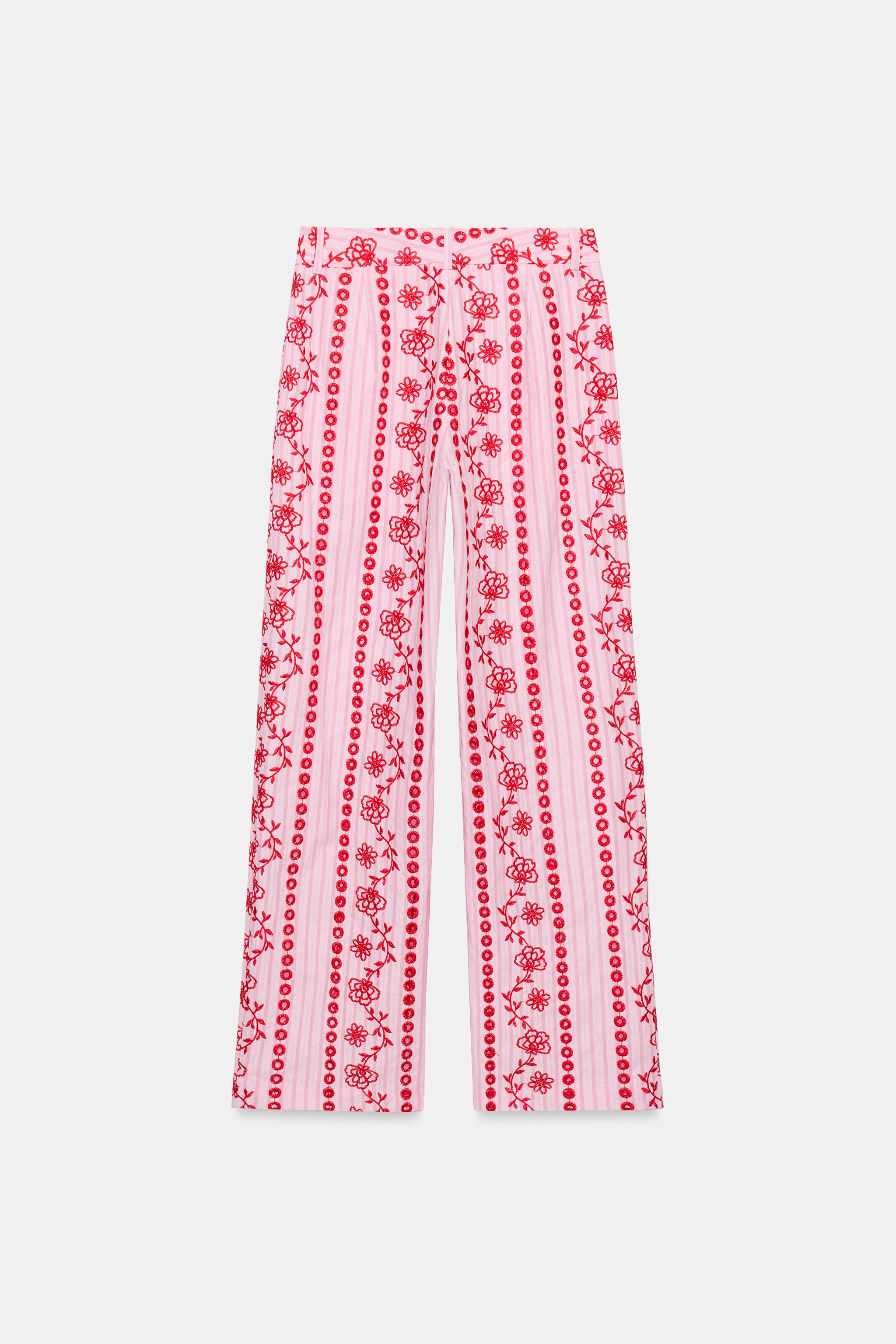 PANTALON BRODERIES AJOURÉES