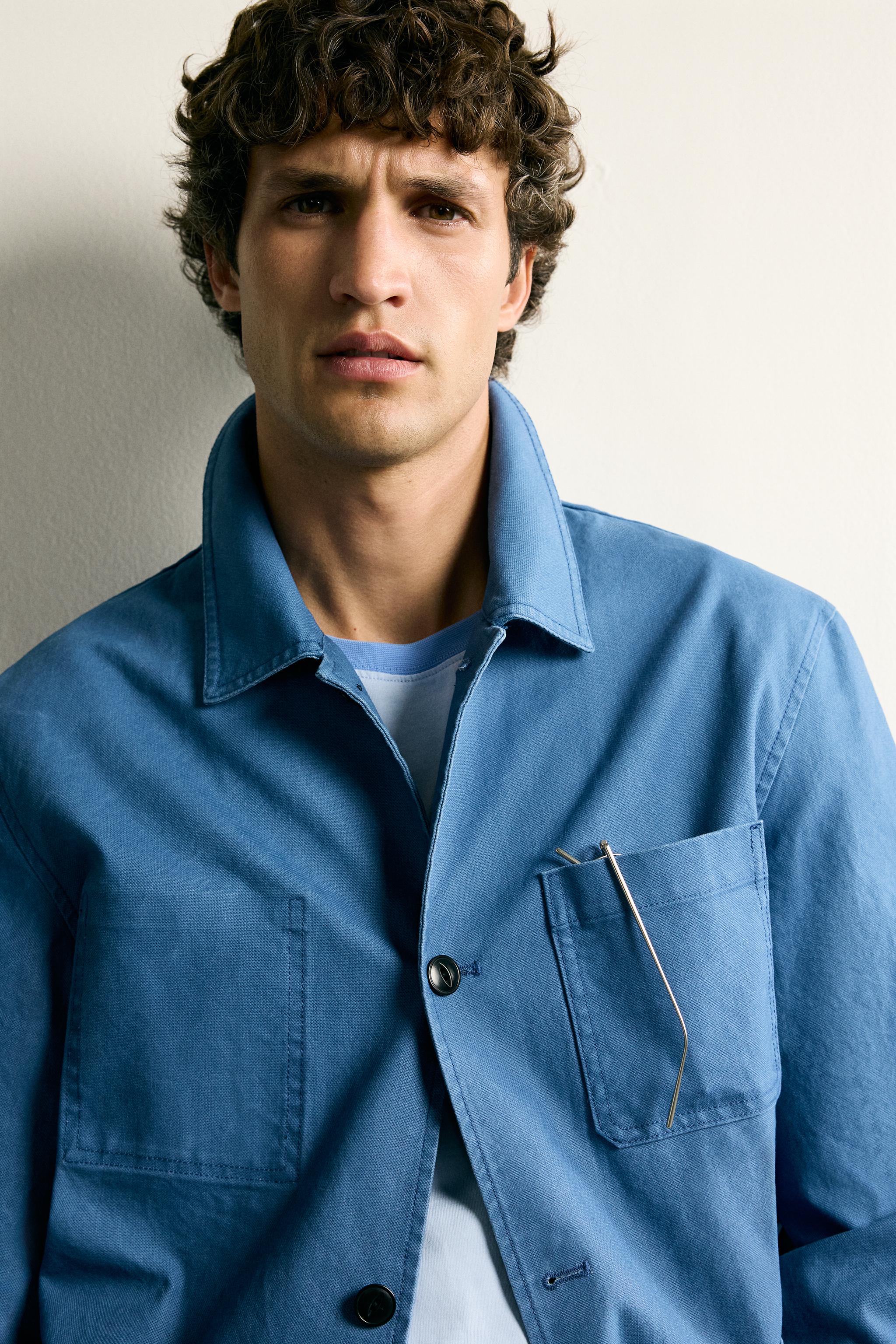 WASHED REGULAR FIT POCKET OVERSHIRT