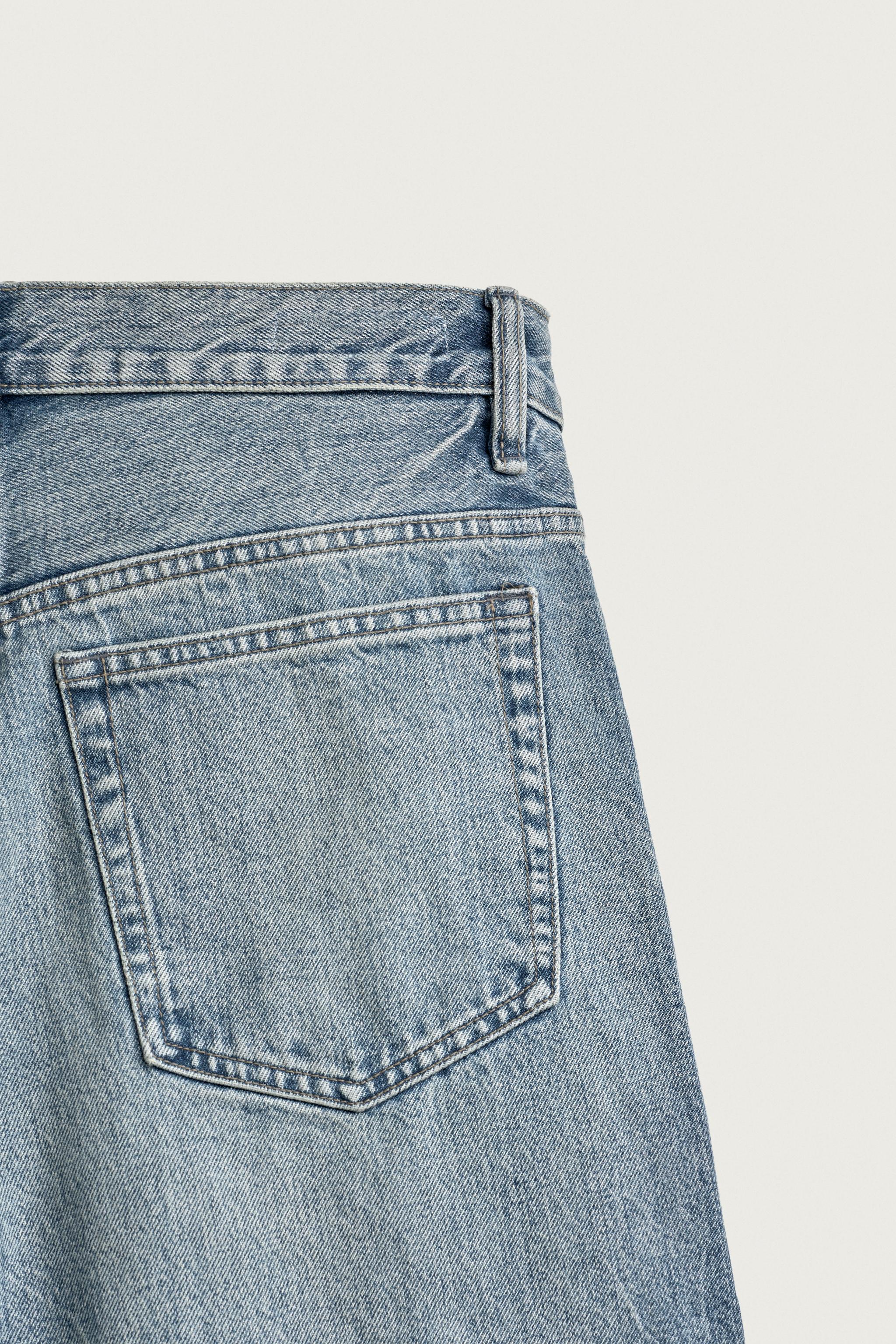 Мужские шорты Zara RELAXED FIT DENIM SHORTS — фото 10