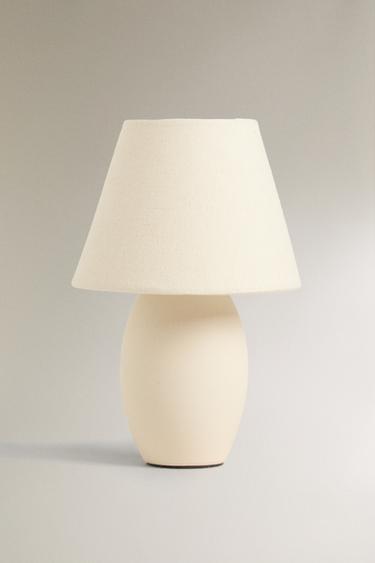 Zara CERAMIC TABLE LAMP - Ecru - Image 0
