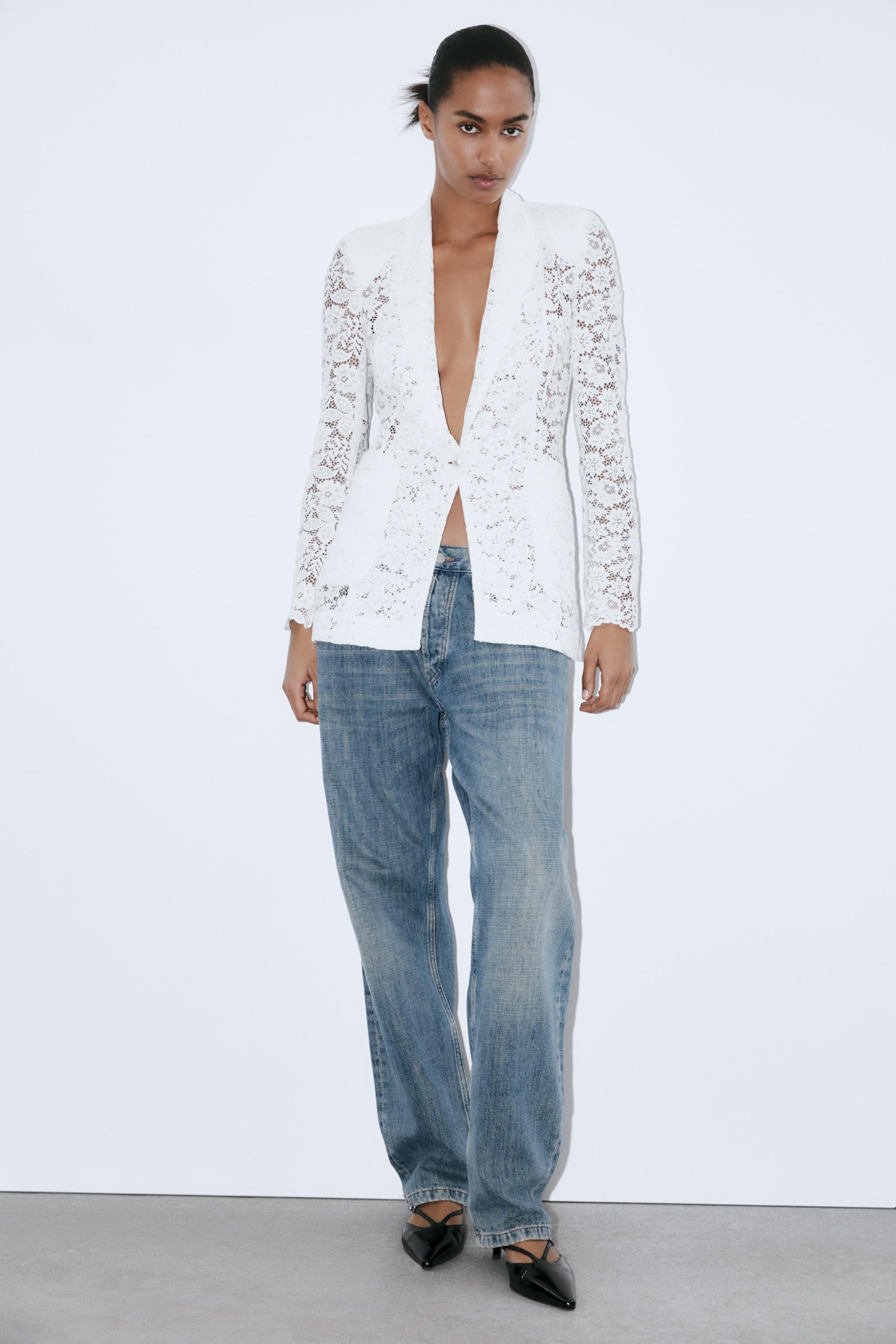 Zara lace blazer top