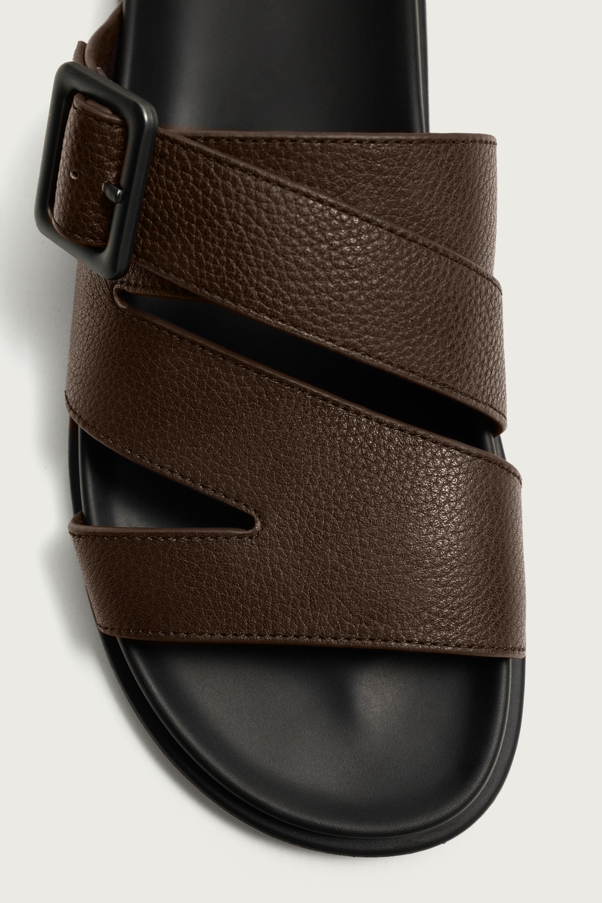 Leather Multi-Strap Sandals