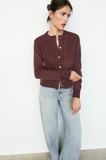 Zara Knit cardigan with gold buttons - various