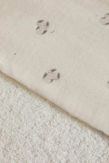 SERVIETTE DE BAIN BÉBÉ LAPINS - Crème de Zara - Image 3