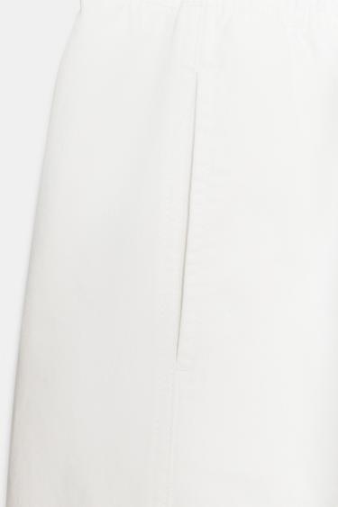 TROUSERS WITH ELASTIC WAIST - White by Zara - Image 7
