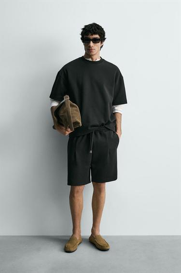 تيشرت رقعة بملصق - أسود by Zara - Image 0