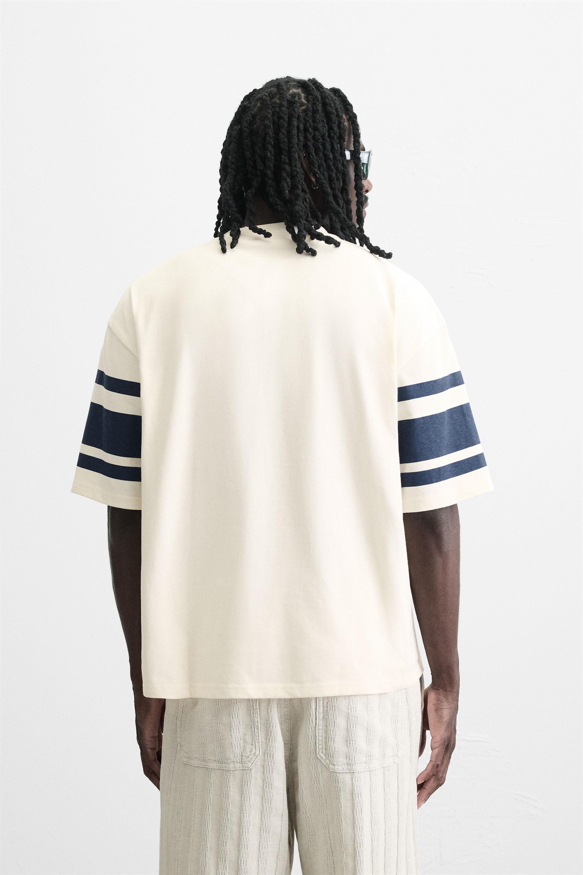 バーシティプリントTシャツ - ホワイト | ZARA Japan / 日本