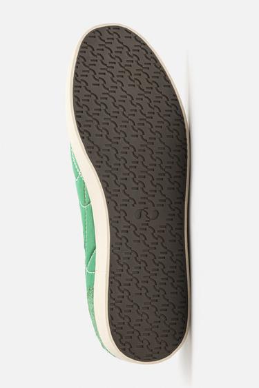 TOPSTITCHED TRAINERS - Green by Zara - Image 3