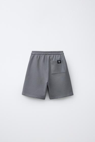 GRAFFITI PRINT BERMUDA SHORTS - Anthracite grey by Zara - Image 1