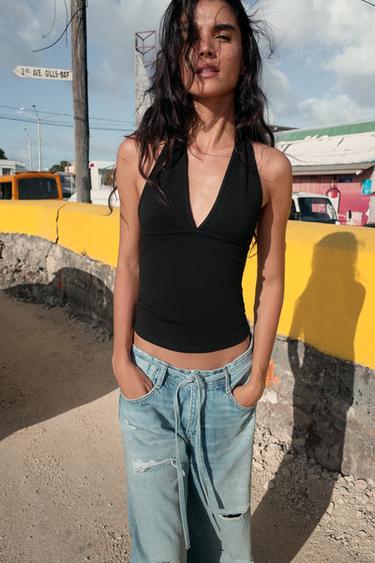 HALTER TOP - Black by Zara