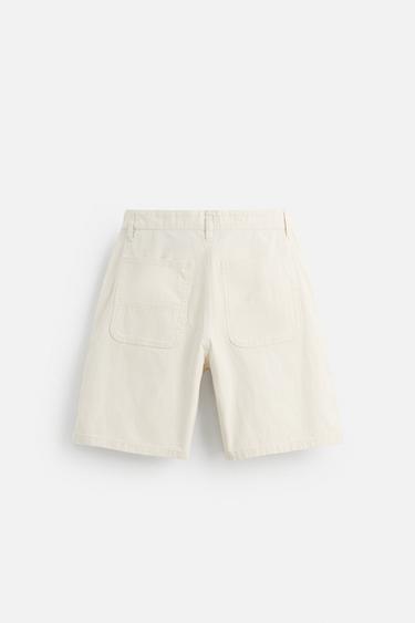 BERMUDA REGULAR FIT RAYURES - rayures de Zara - Image 7