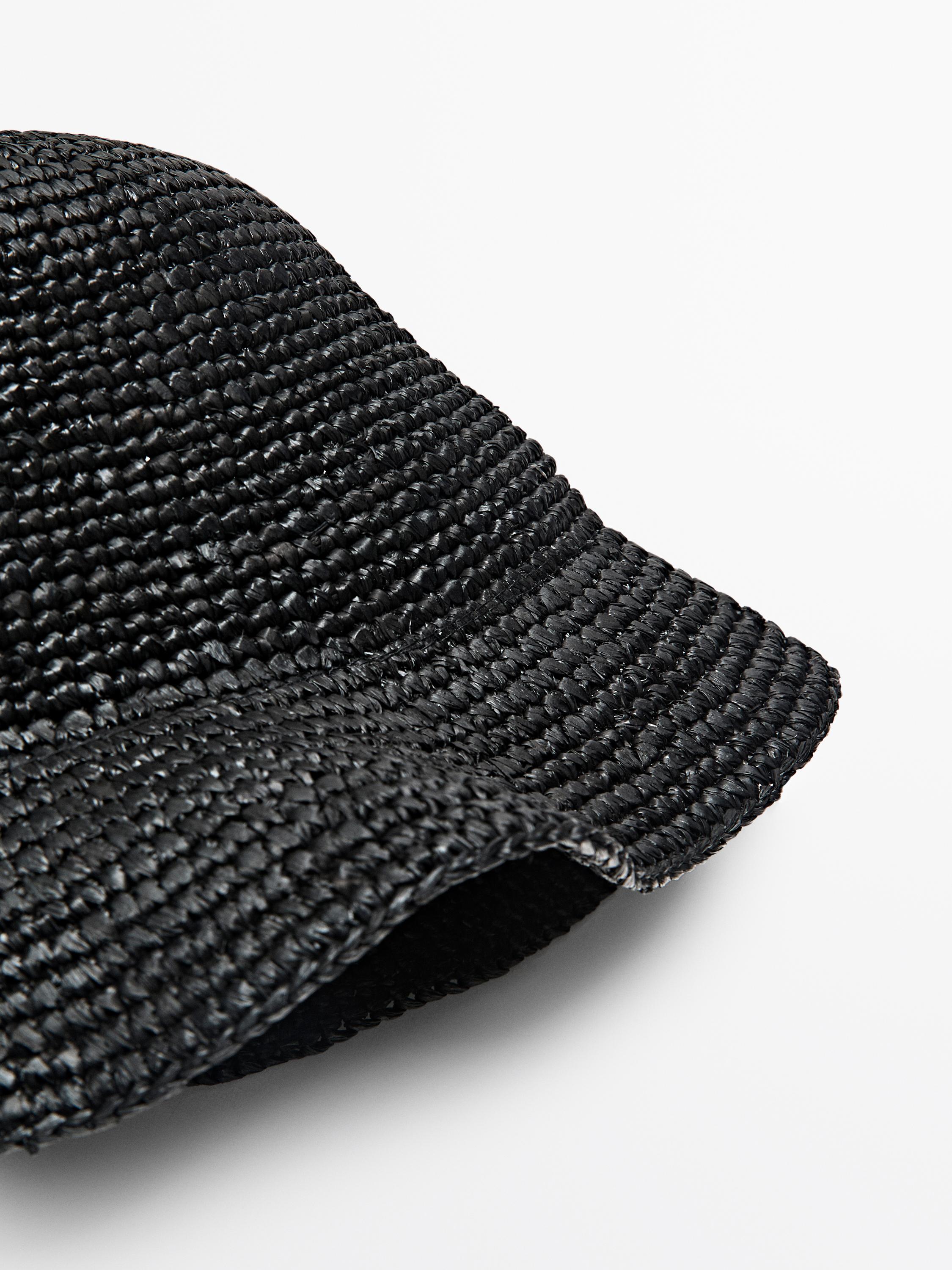 Raffia bucket hat