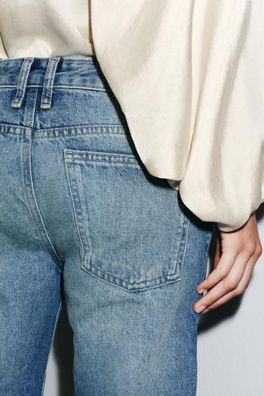 JEAN COLLECTION ZW DROIT À TAILLE MI-HAUTE - Bleu de Zara - Image 1