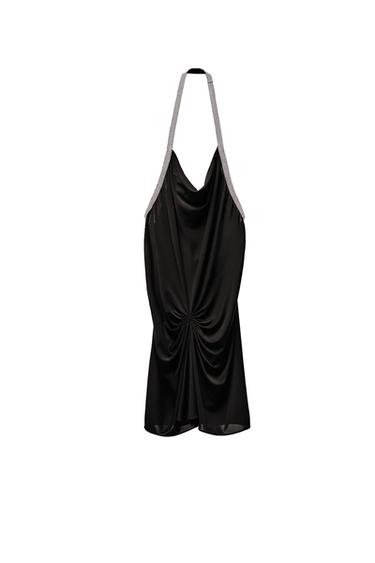 RHINESTONE DRAPED DRESS LIMITED EDITION