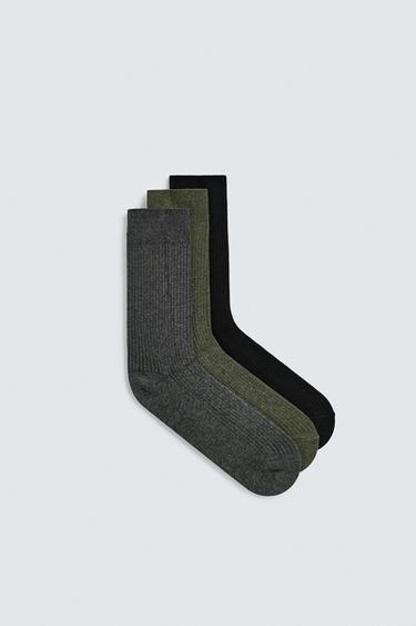 Zara 3-PACK RIB SOCKS - various - Image 0