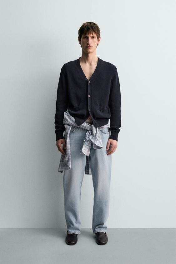 COTTON - LINEN BLEND CARDIGAN LIMITED EDITION