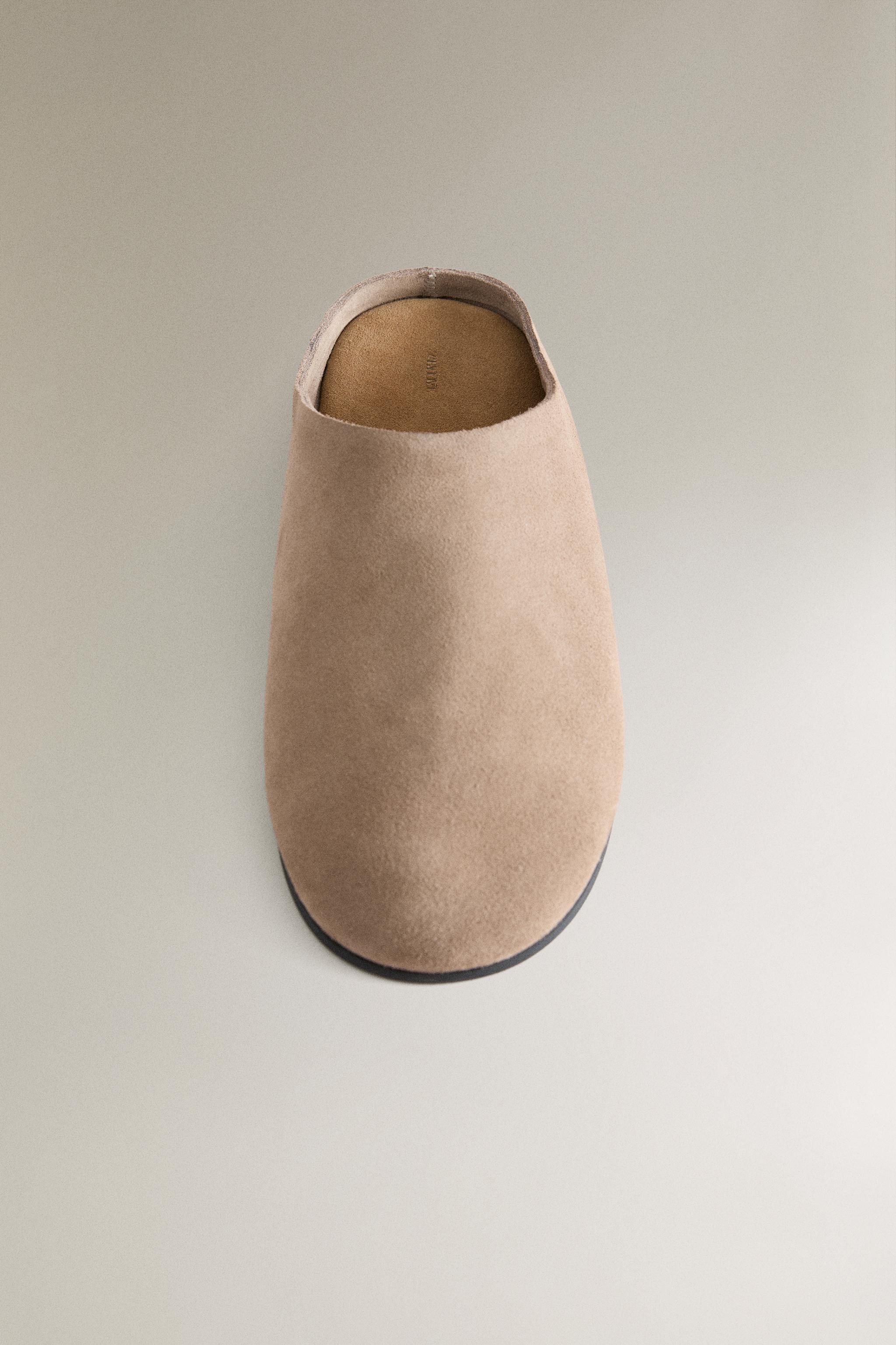MINIMAL LEATHER MULE CLOG SLIPPERS