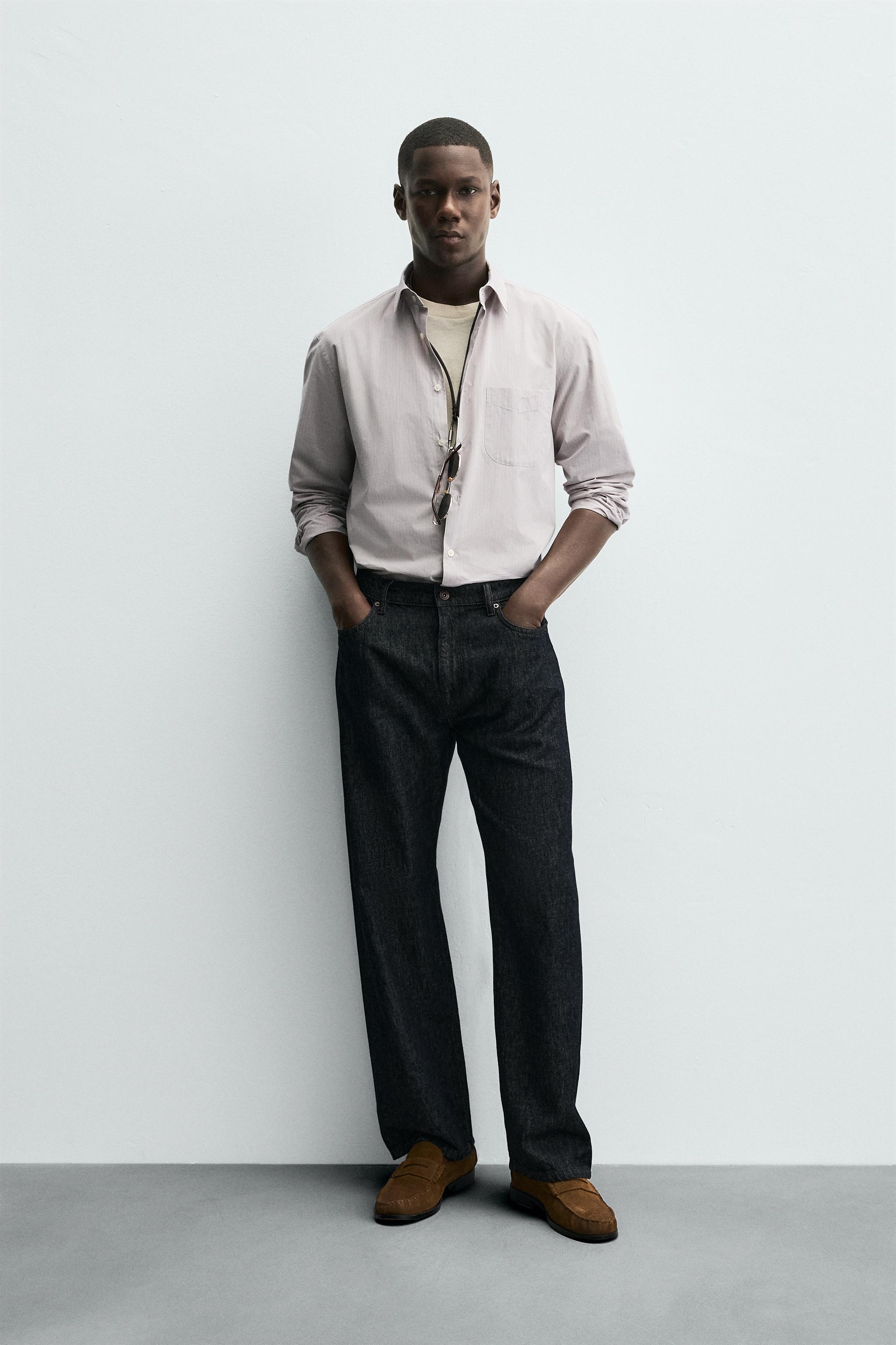 STRIPED JACQUARD SHIRT - striped | ZARA United States