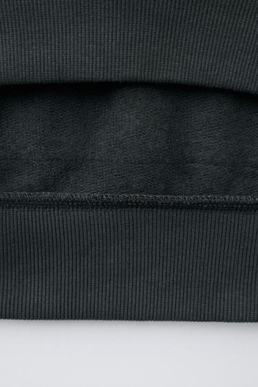 SWEAT À CAPUCHE BRODERIES - Gris anthracite de Zara - Image 3