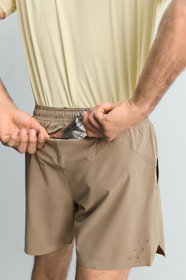 BASIC 7" TRAINING SHORTS - Light green by Zara