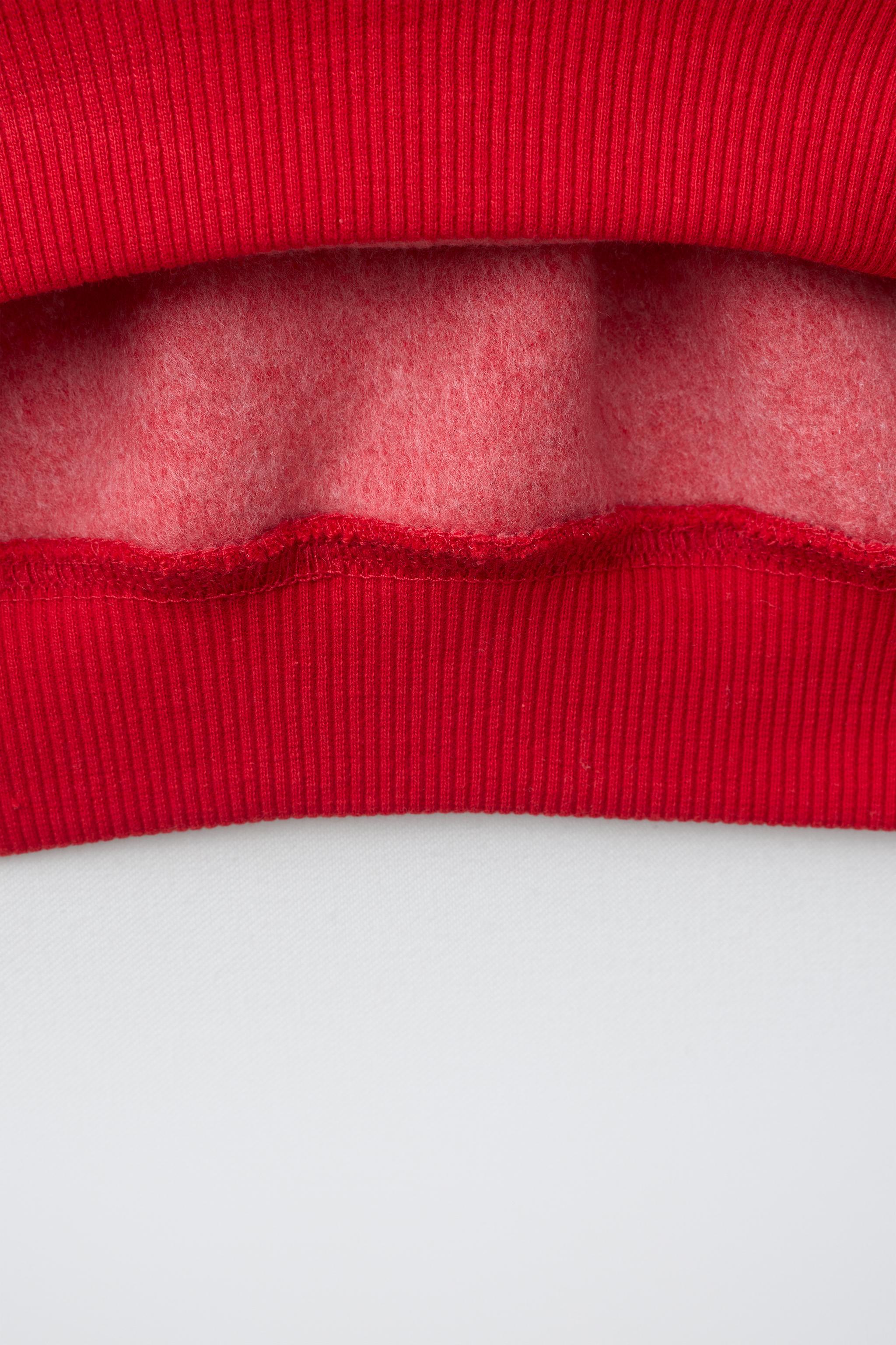TEXT HENLEY SWEATSHIRT
