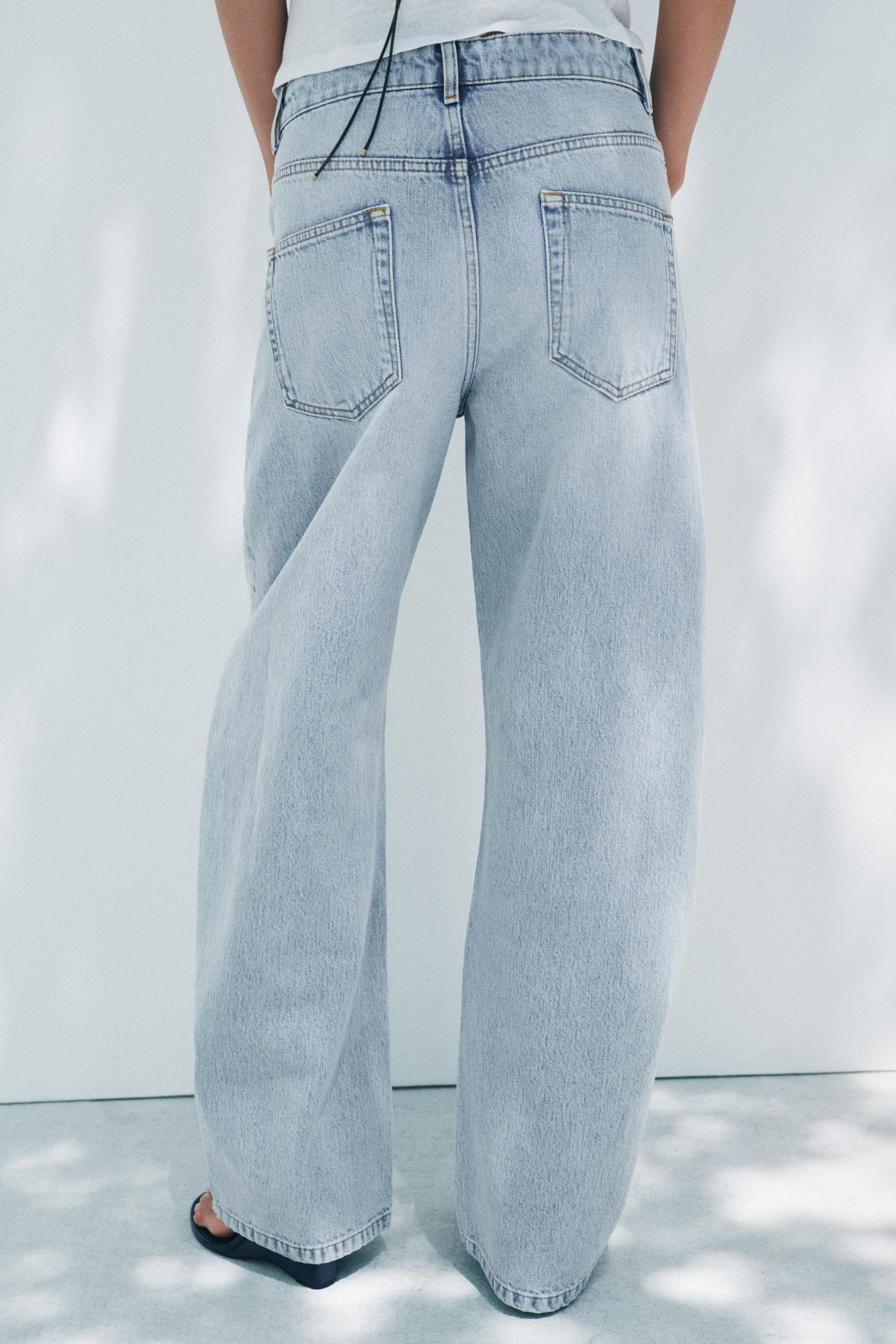 【ZARA】ZWコレクション テーパードバルーン ローライズジーンズ ZW コレクション テーパードバルーン ローライズジーンズ