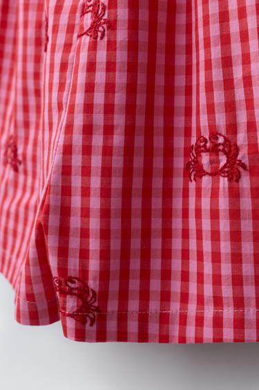 EMBROIDERED CRAB SHORT JUMPSUIT CASA LAWA X ZARA KIDS - Red by Zara - Image 2
