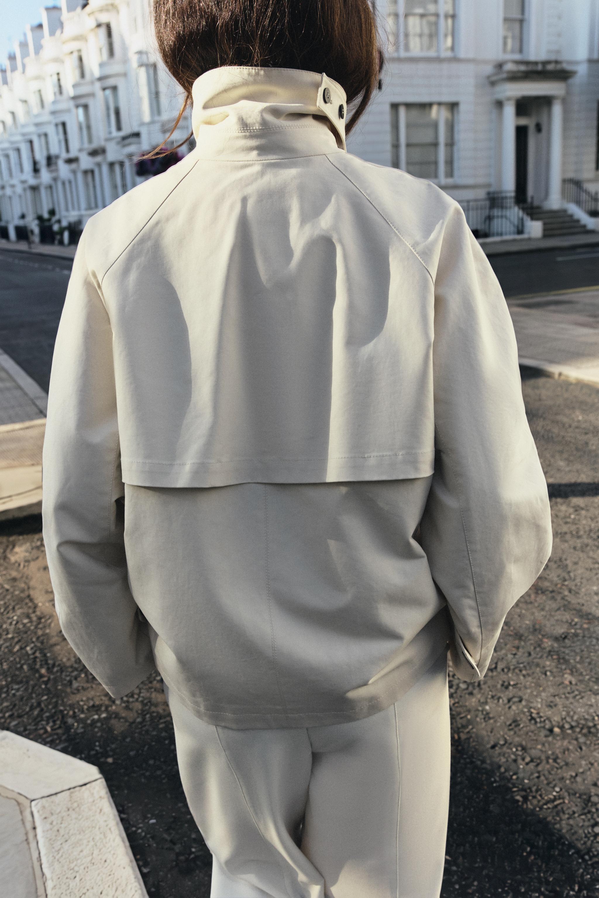 ZW COLLECTION SHORT TRENCH COAT