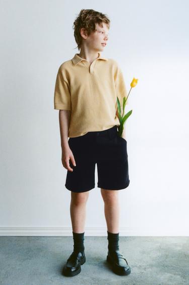 POLO THURJE PIKÉ - E verdhë e hapur nga Zara