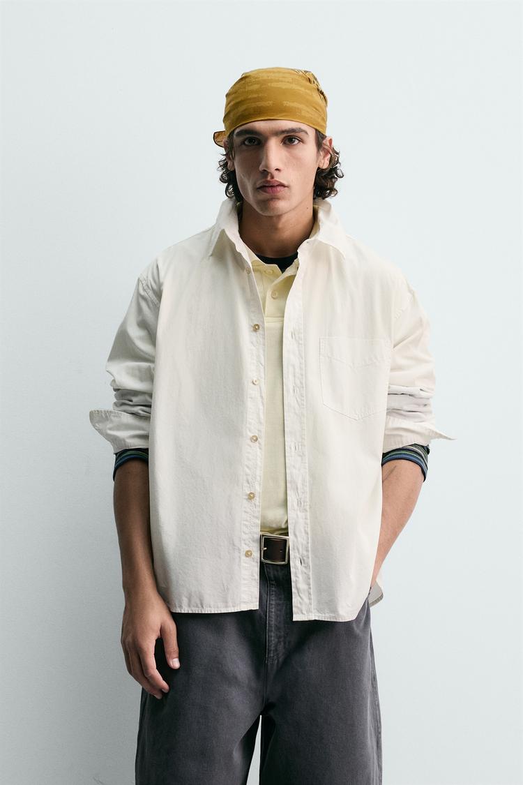 ZARA RELAXED FIT COTTON SHIRT