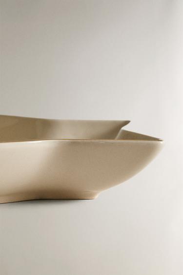 ASSIETTE EN GRÈS ÉTOILE NOËL - Or de Zara - Image 2