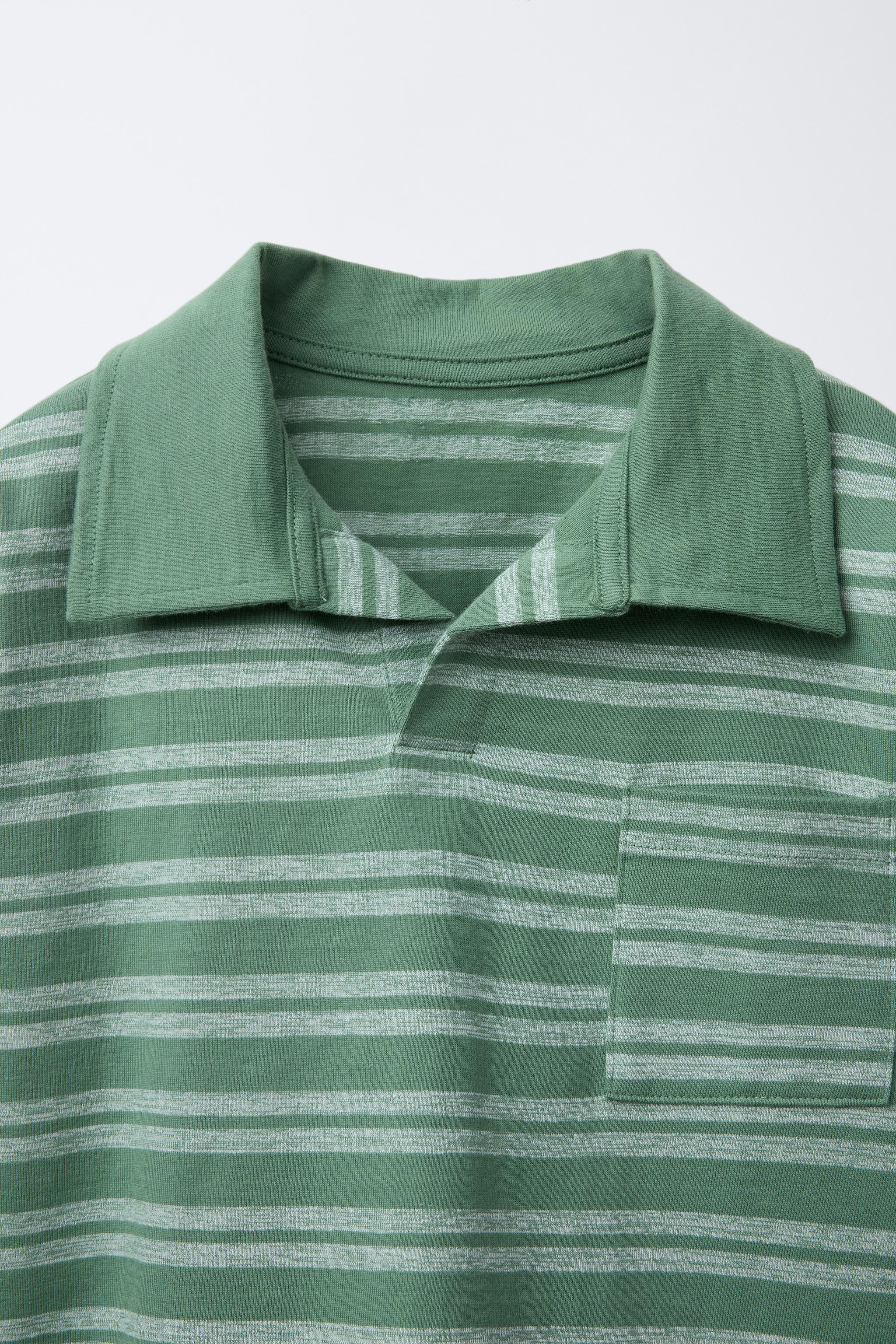 STRIPED POLO SHIRT - Green | ZARA United States