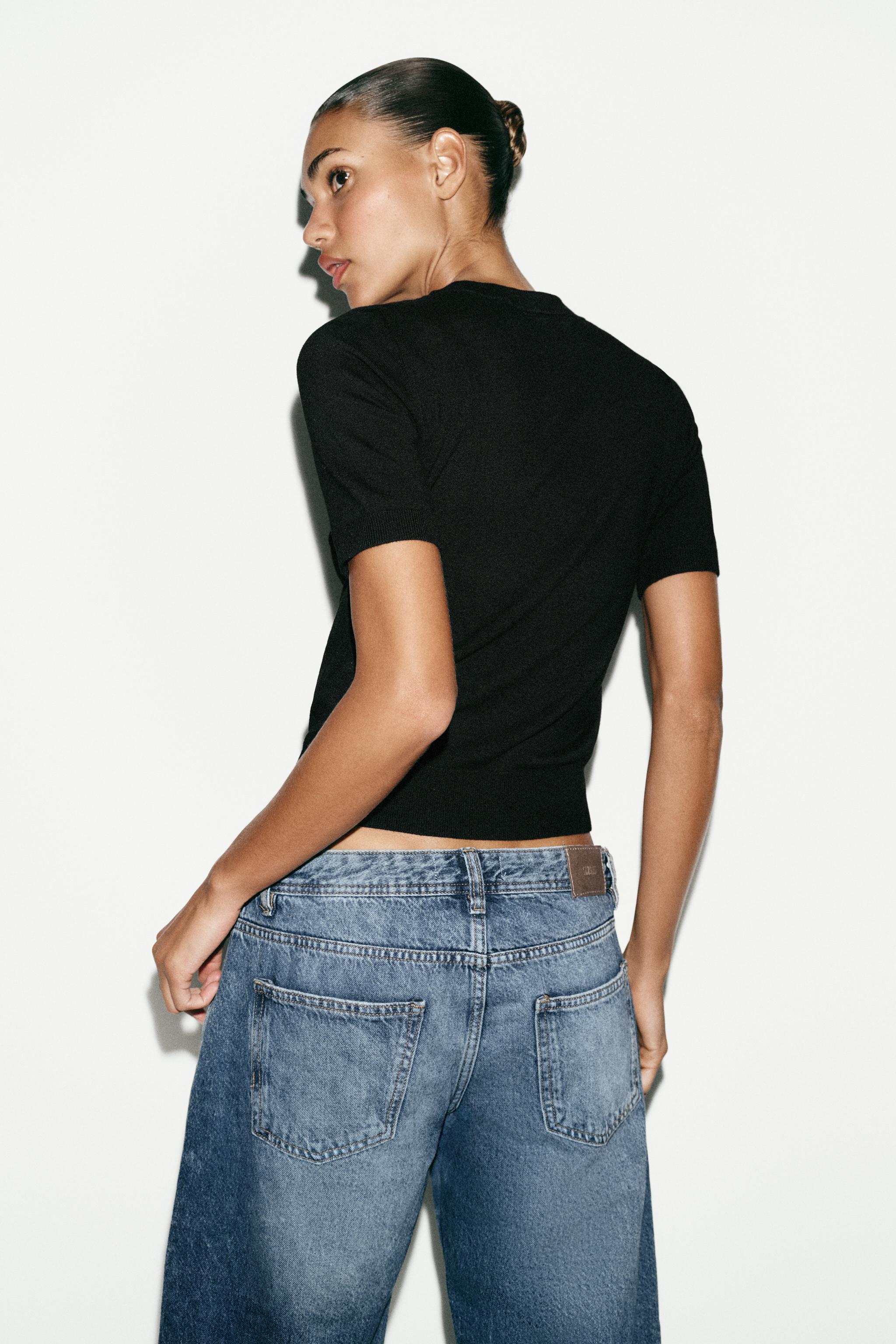 BASIC SHORT SLEEVE KNIT JUMPER