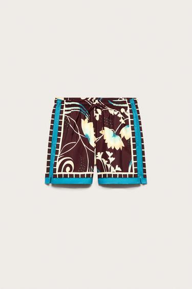 LIMITED EDITION PRINTED FLOWING SHORTS - Printed by Zara