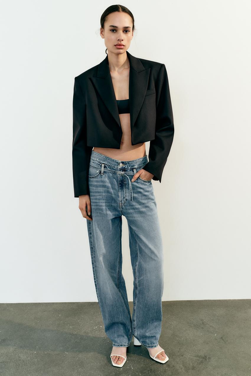 🔥 BLOGGER FAV Co-Ord SET Zara Printed Blazer w Belt & Cropped Printed  Pants NWT