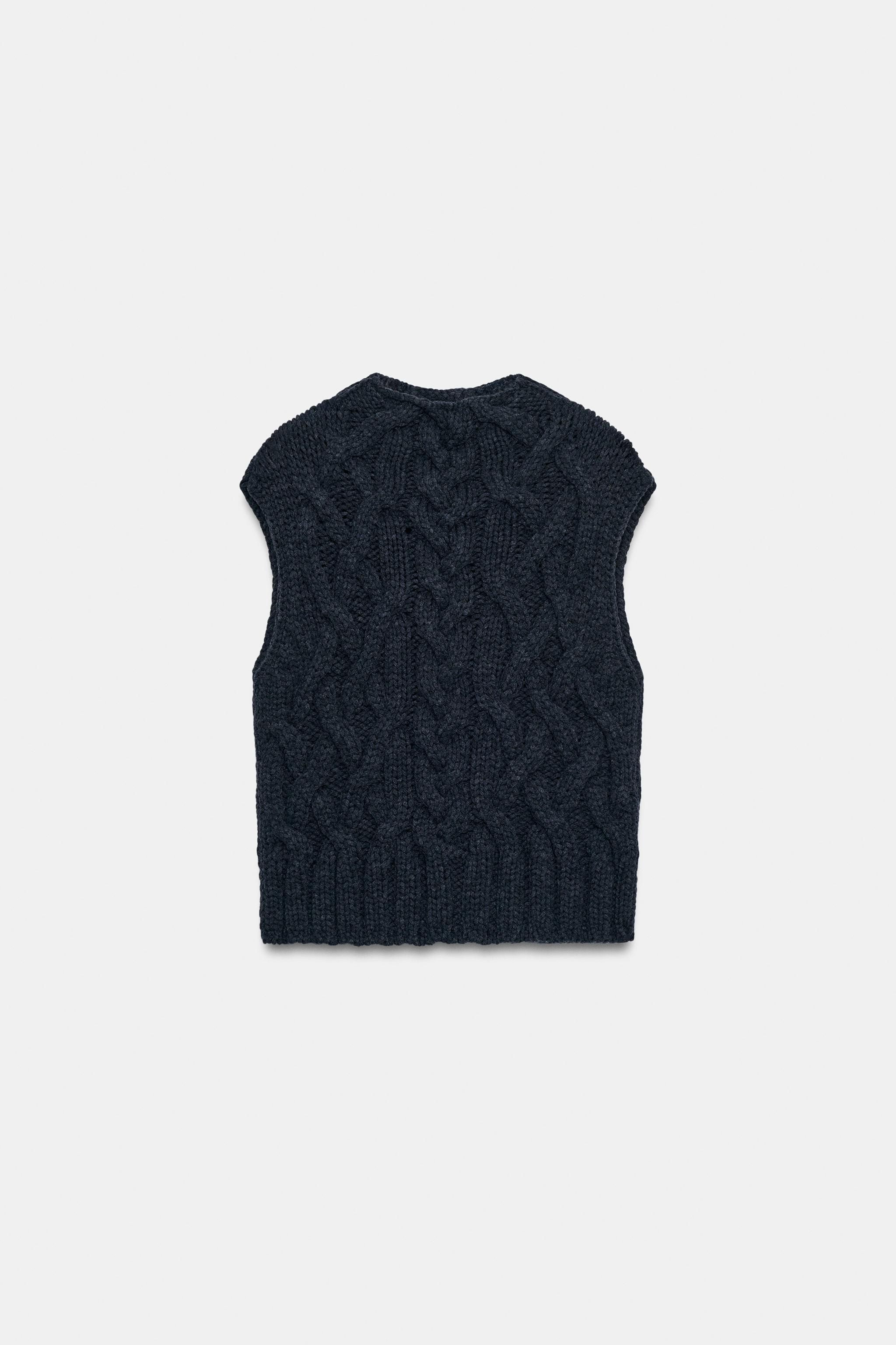 CABLE KNIT VEST