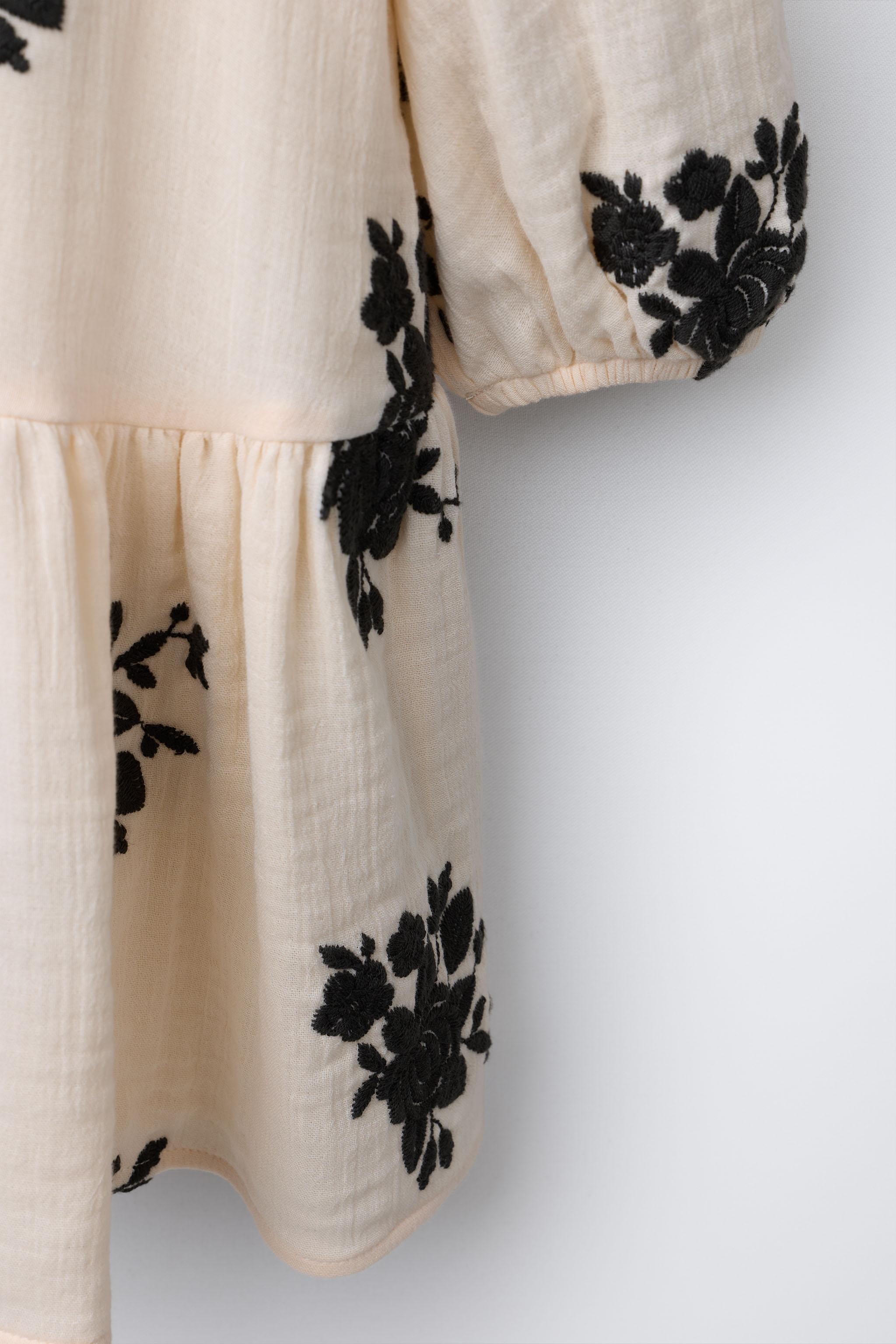 EMBROIDERED FLORAL DRESS