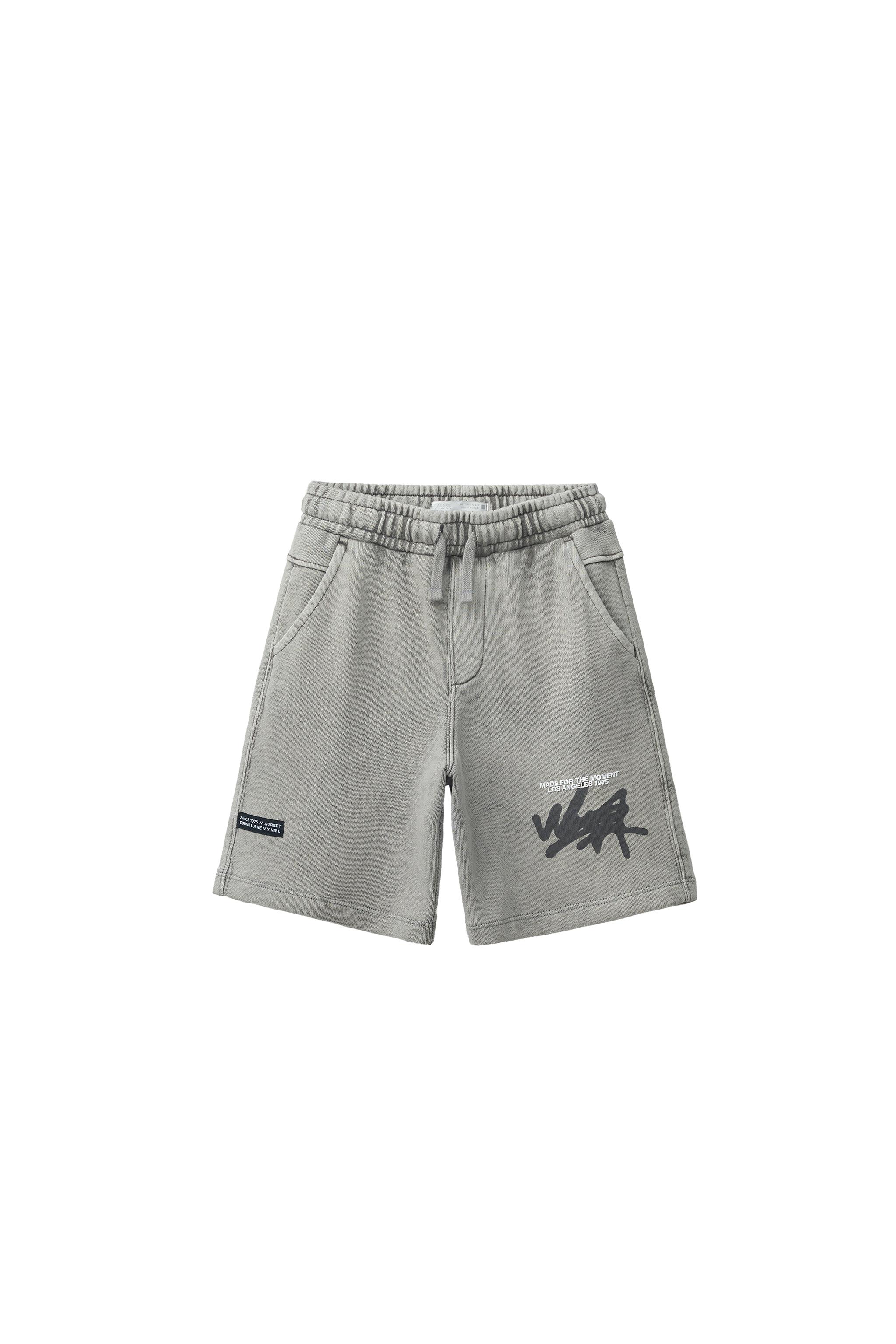 WASHED EFFECT SHORTS - Gray | ZARA United States