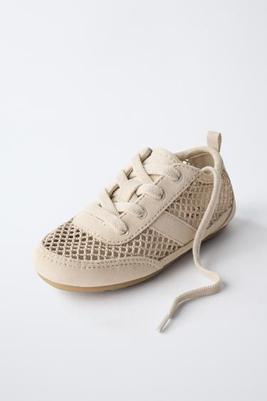 BASKET EN RÉSILLE - Blanc écru de Zara - Image 2