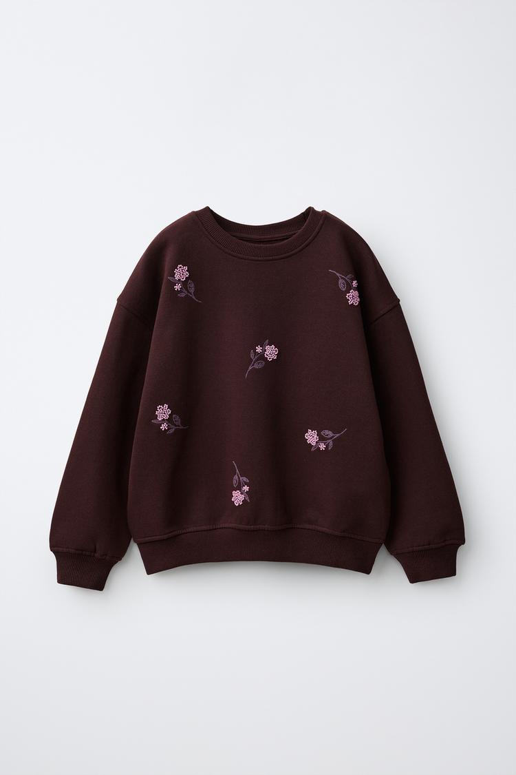 SUDADERA FLORES ABALORIOS