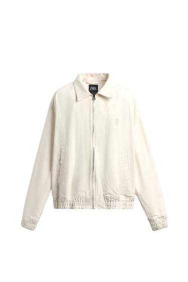 CAZADORA ALGODÓN BOLSILLOS - Blanco roto de Zara