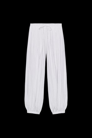 Zara ZW COLLECTION STRIPED BALLOON PANTS - striped - Image 0