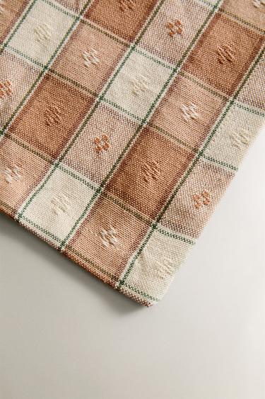 SERVIETTES DE TABLE CARREAUX FIL TEINTÉ - Rose clair de Zara - Image 2