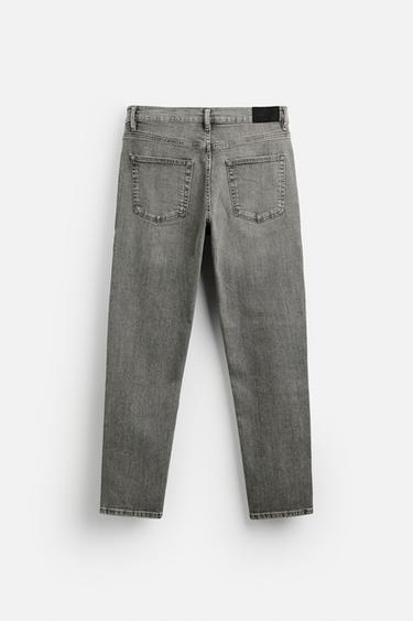 SLIM FIT JEANS - Grey by Zara