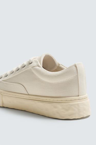 FABRIC CHUNKY TRAINERS - White by Zara - Image 5