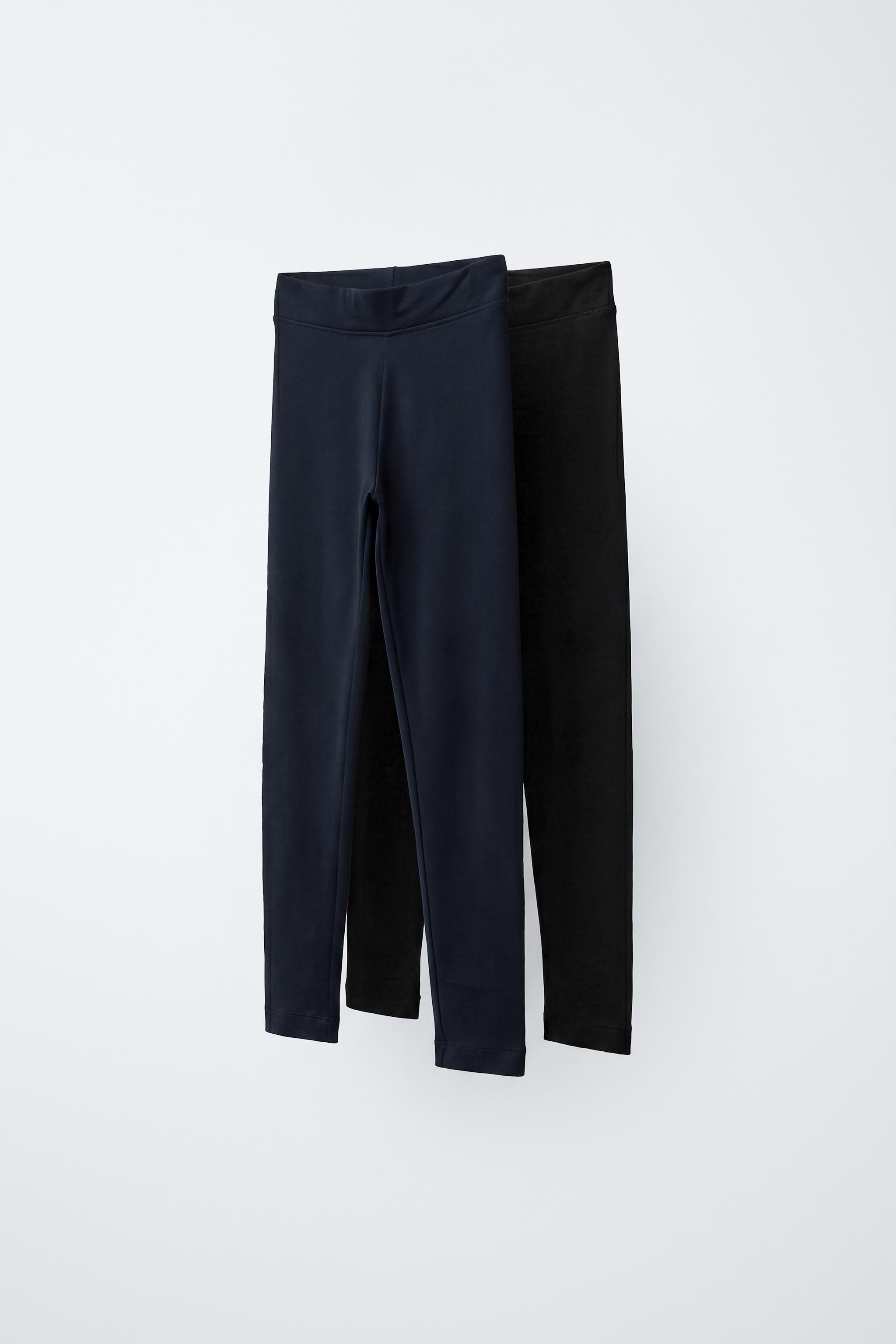 LOT DE DEUX LEGGINGS UNIS