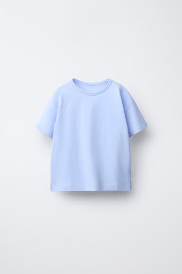PLAIN T-SHIRT - Sky blue by Zara