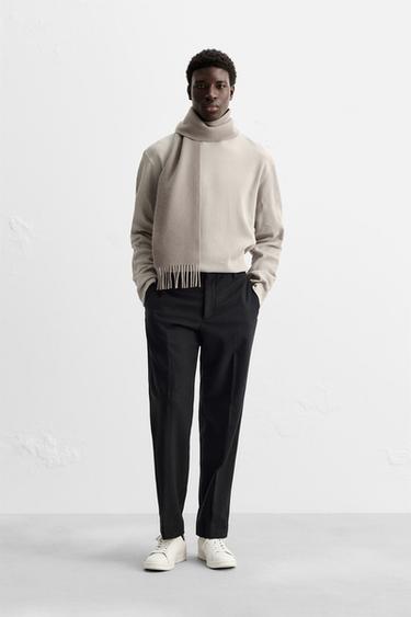 CAMISETA ESTRUCTURA CUADRILLÉ - Beige de Zara - Imagen 0