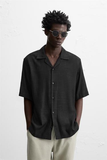 CAMISA RELAXED FIT - Negro de Zara