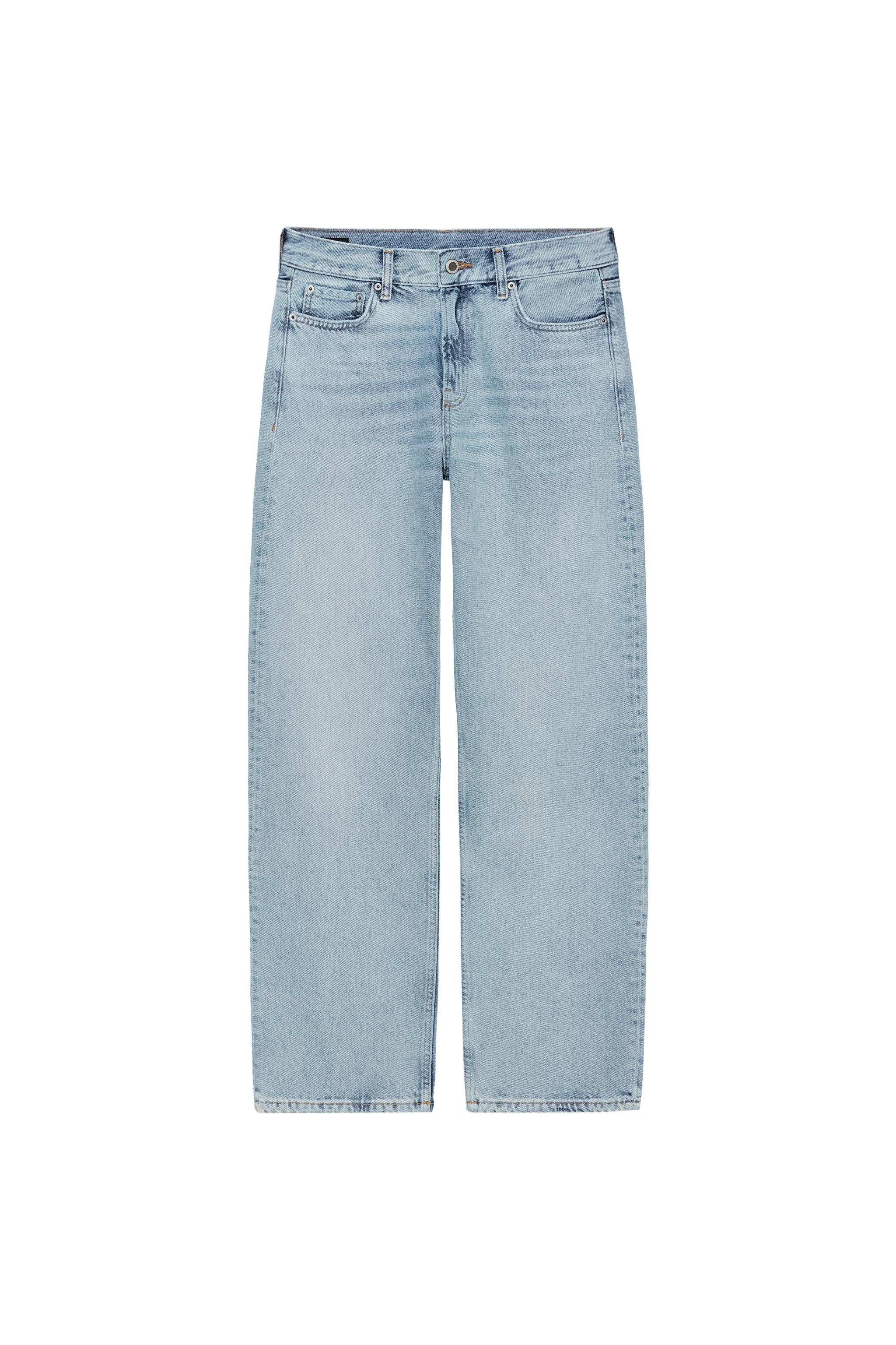 ZW COLLECTION LOW-RISE STRAIGHT JEANS - Light blue | ZARA India